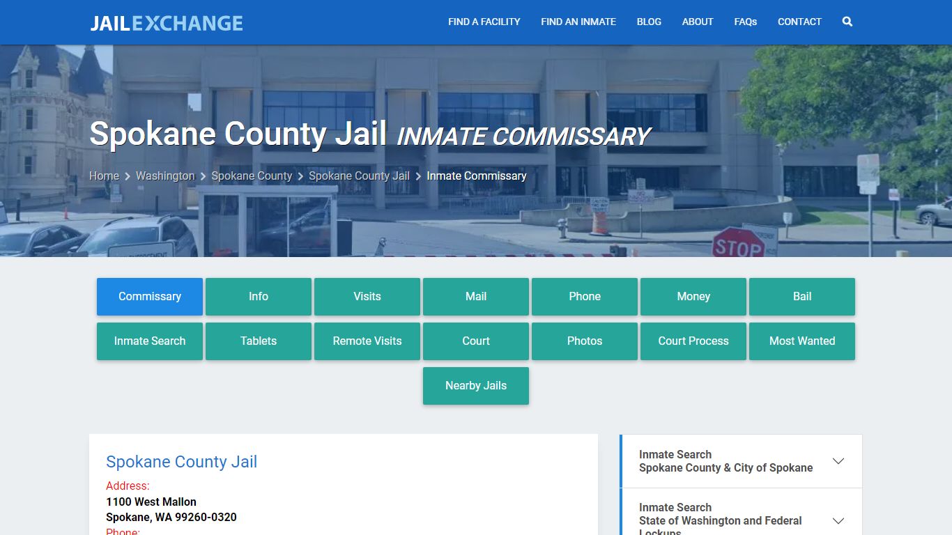 Inmate Commissary, Care Packs - Spokane County Jail, WA