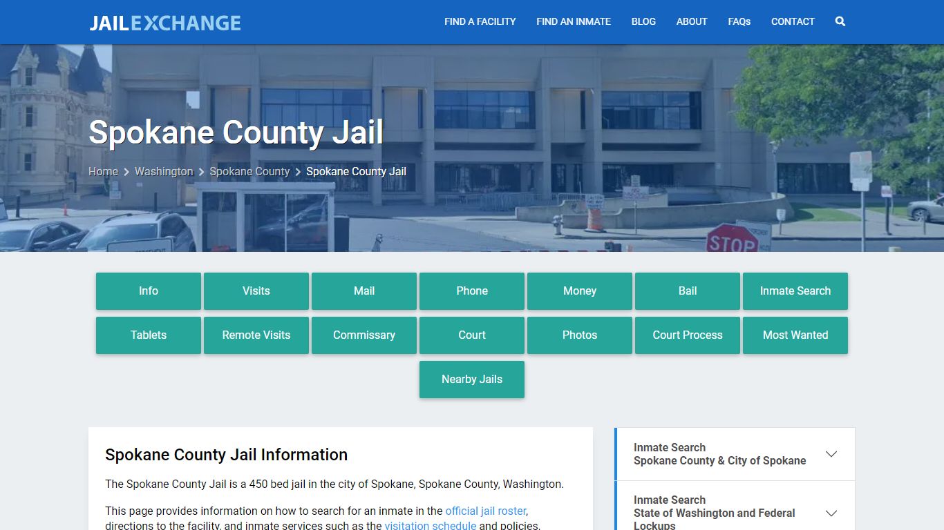 Spokane County Jail, WA Inmate Search, Information